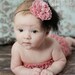 Lace Rosette and Feather Fascinator Clip or Band by Chic Baby Rose