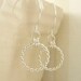 Single Twist Sterling Silver Earrings