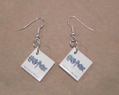 Harry Potter plastic tile earrings