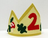 Wool Felt Crown -- custom made with any letter or number