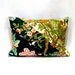 Black Floral Boho Patchwork Pillow