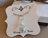 Custom Necklace Jewelry Display Cards Fancy Cut 00012a