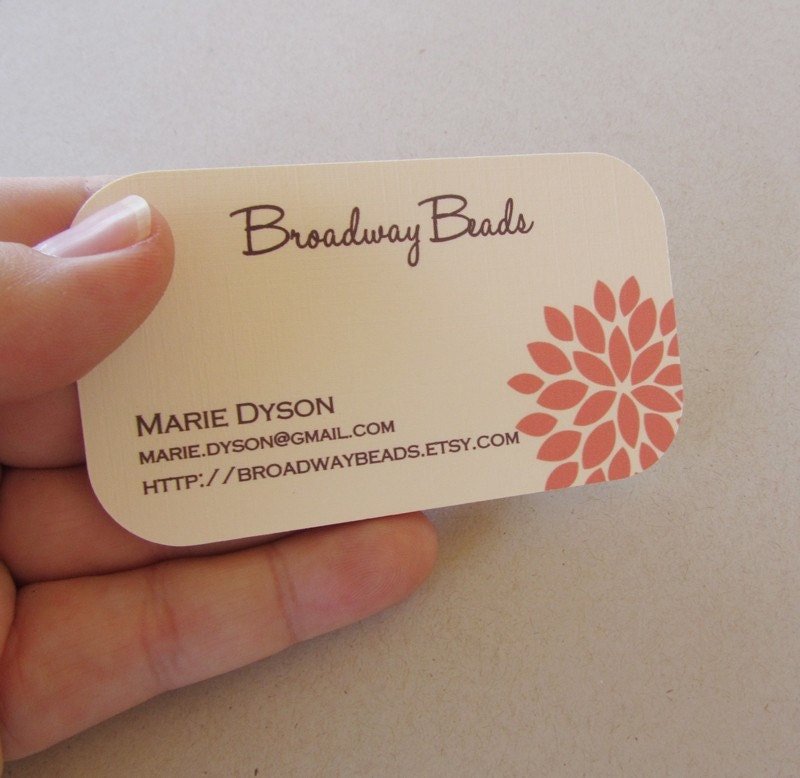 Modern Business Cards Mum Retro Flower Floral Mommy Calling Cards 00093b