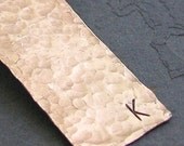 Personalized Hammered Copper Bookmark