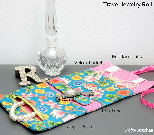 Summer Travel Essential: Travel Jewelry Roll w/Free Shipping
