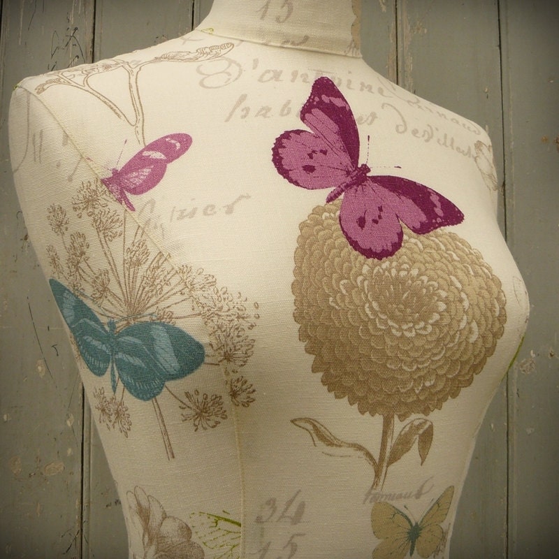 Pretty Flutterby Butterfly Corset laced Mannequin Dressform Display - Butterfly
