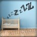ZZZ Sleeping Babe Wall Decal - LARGE (FREE shipping)
