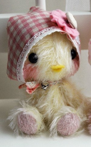 Chickadee chicken pattern and kit - by bear artist Jenny Lee of Jennylovesbenny bears