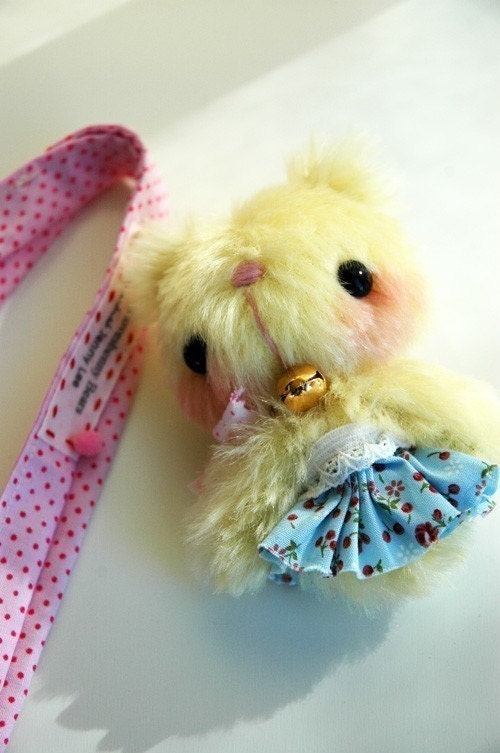 mini Japanese anime teddy bear Twinkee - OOAK artist bear and friends pattern and by Jenny Lee of jennylovesbenny bears PDF
