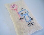 lavender scented embroidered sachet