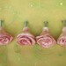 Rose Knobs drawer pulls Home decor  light pink set of 2