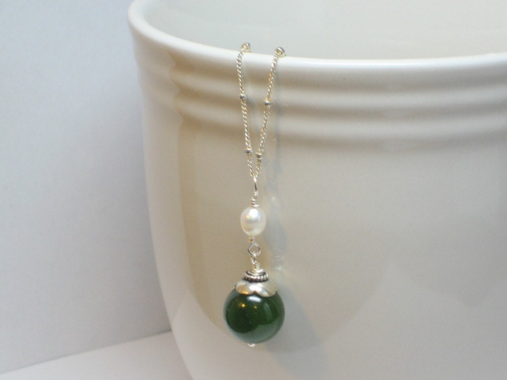 Jade and Pearl Necklace