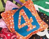 Number Bean Bags, Set of 10 with Numbers 0-9