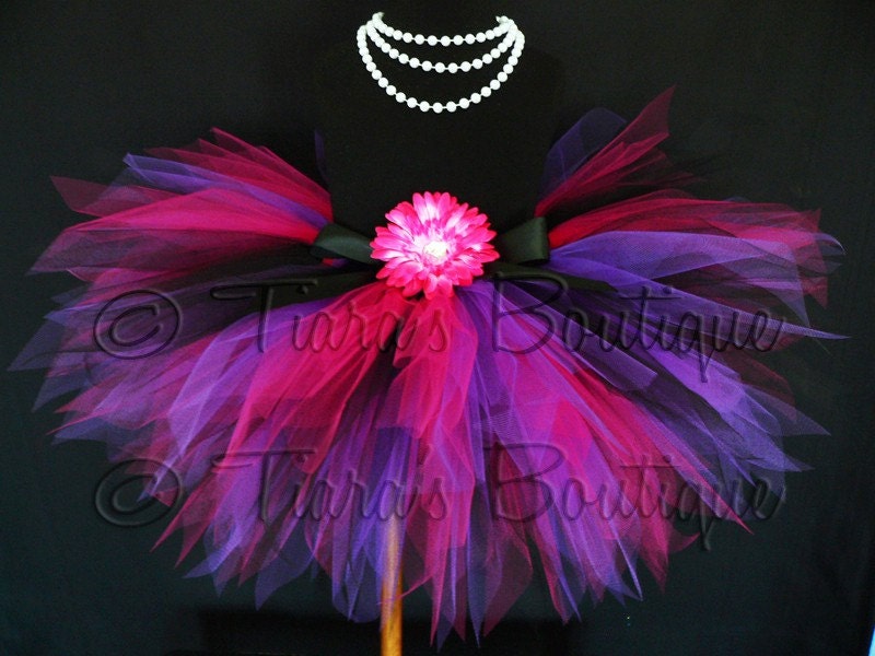 Birthday Tutu - Girls Tutu - Rockin' Diva - 11"pixie tutu - Custom SEWN Tutu - sizes newborn up to 5T