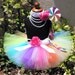 Candyland Dreams - Rainbow Lollipop Tutu - Custom Sewn Tutu - up to 8" long - sizes newborn up to 5T - Tutu Only