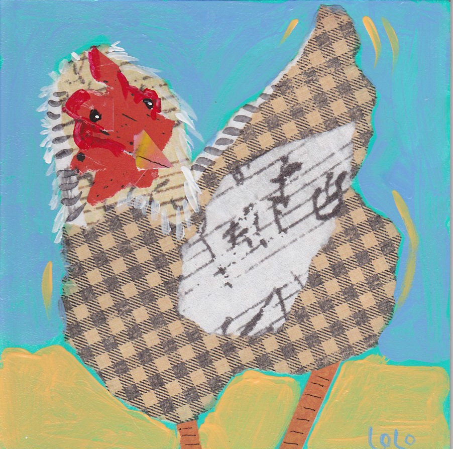 Singing Chicken 2 notecard