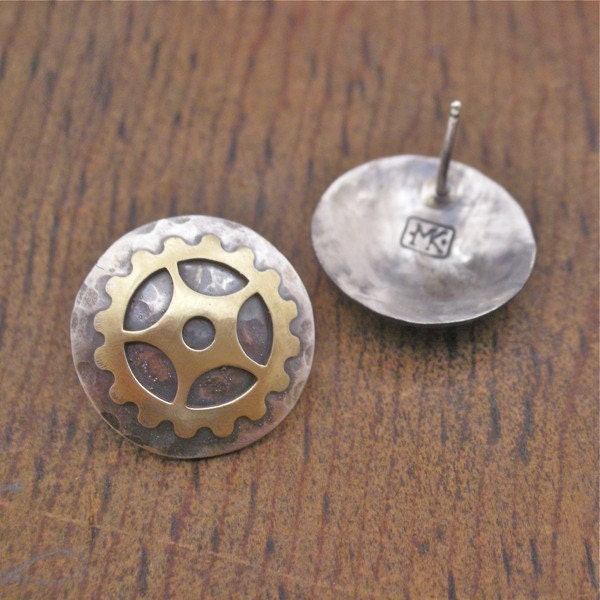 if this ain't punky earrings... recycled sterling silver