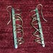 recycled street sweeper scribbles earrings
