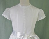 SAMPLE SALE - Handmade Linen First Communion Dress - Sophie