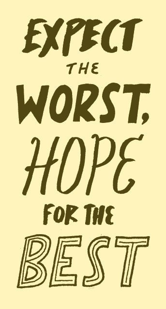 expect the worst hand-pulled screen print