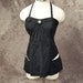 SALE vintage 1950s Bathing suit black  one piece
