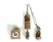 Owl Necklace - Recycled Cork Jewelry in Test Tube - Bird Whisperer by Uncorked