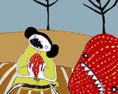 Strawberry Hunter - PRINT