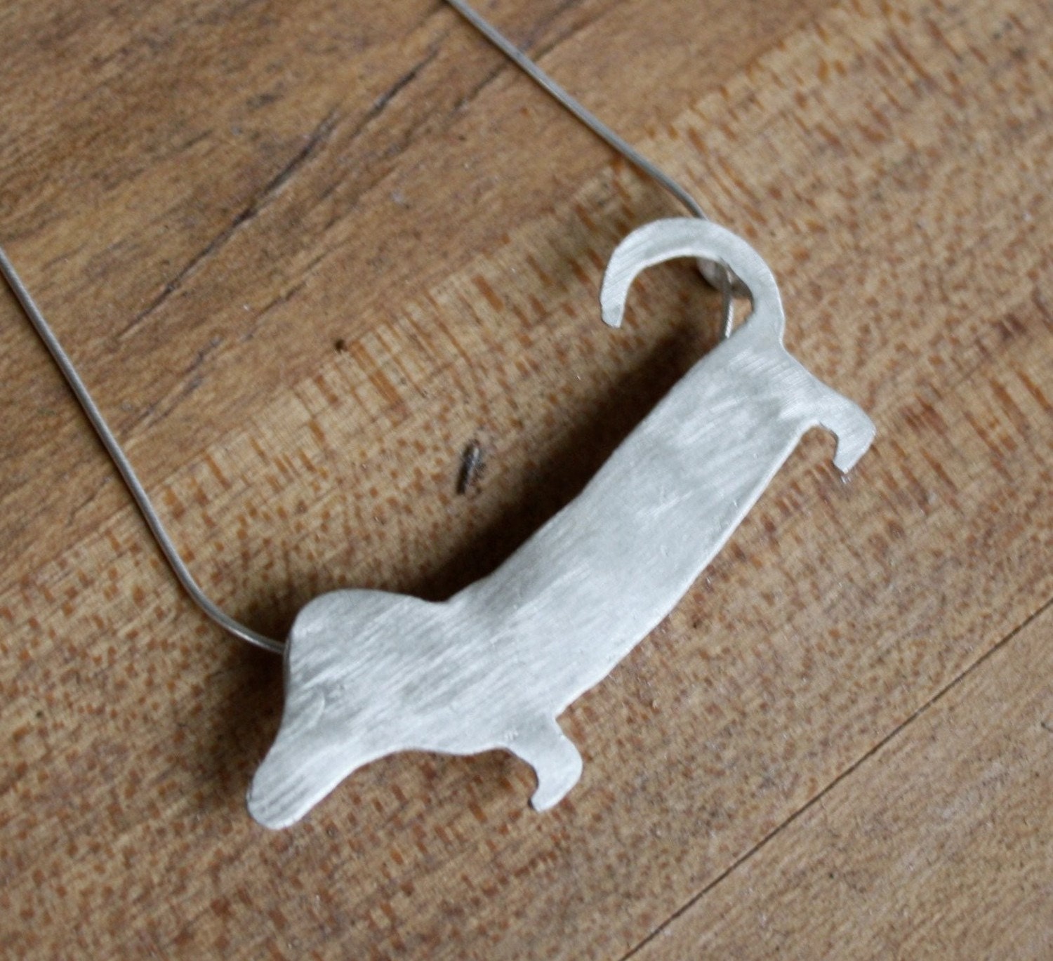 Sterling Silver Dachshund Pendant