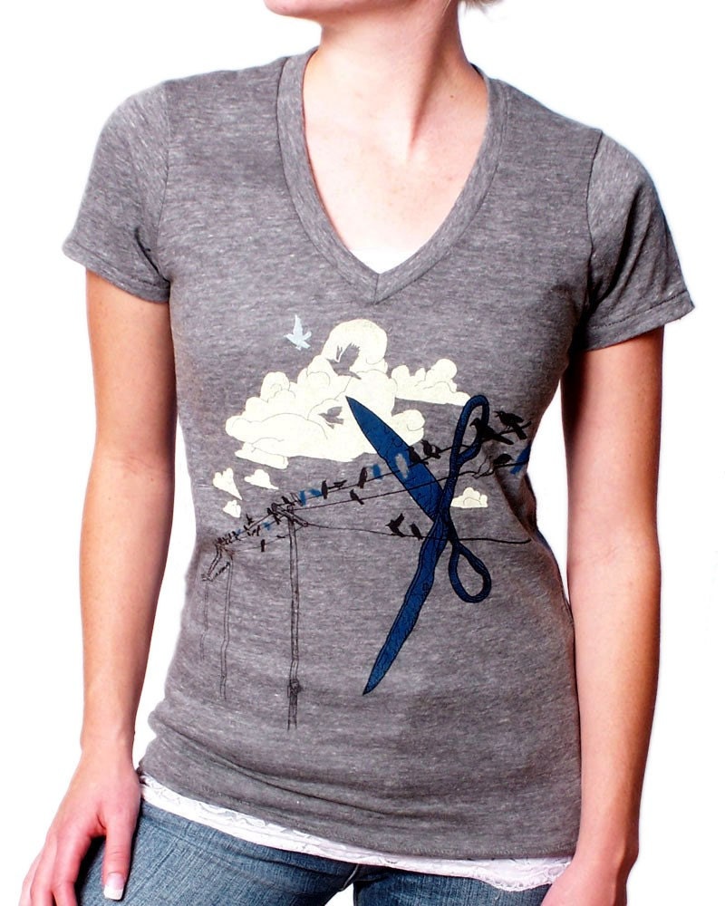 2X SNIP V-neck Shirt ..... Women's 2X tee