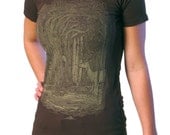 Tangled Forest T-shirt on Espresso Brown ..... Women's Tee Shirt S M L XL 2XL