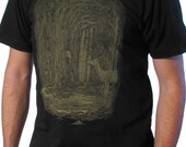 Tangled Forest T-shirt on Black ..... Men's Tee Shirt S M L XL 2XL 3XL