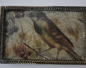 Vintage bird repurposed belt buckle