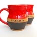 2 Piece Custom Name Mug (TM) Set, Commemorative Wedding or Anniversary Gift, Scratch Made Pottery by Mud Pie Studio