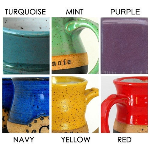 4-Piece, Groomsman Set, Wheel Thrown, Personalized Pottery Beer Steins
