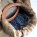 Steel Town Purse - Handbag with Wood Handles