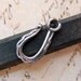 Rustic Clasp Hook Closure Hand Cast Pewter Dark
