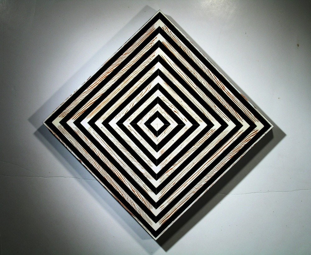 Modern Wood Wall Sculpture.