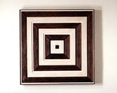 Reclaimed Wood Sculpture. Modern Wall Art.