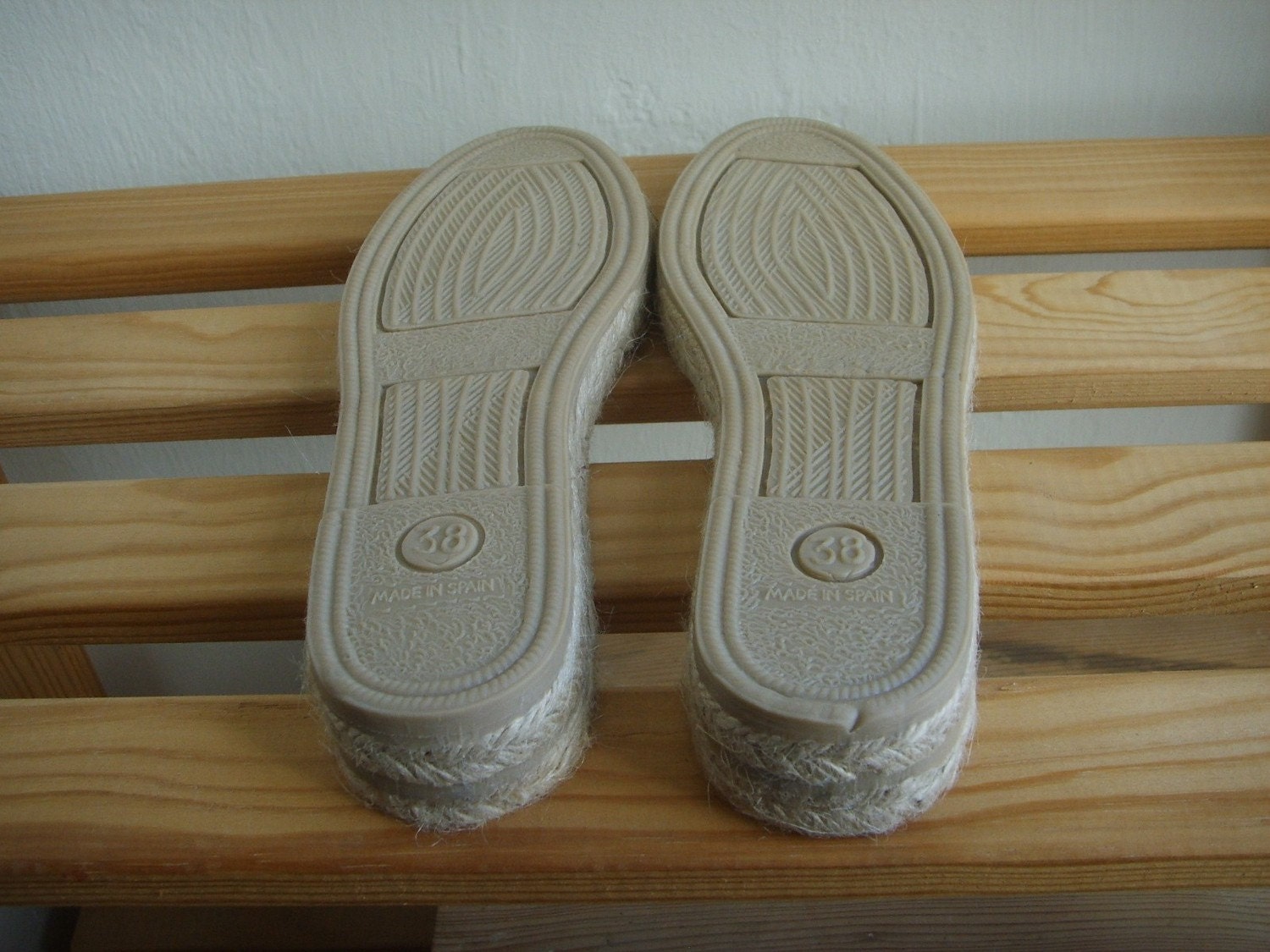 espadrille jute soles - medium heel - 34 to 37 European sizes