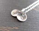 hug and kiss necklace - xo i love you personalized for valentines day