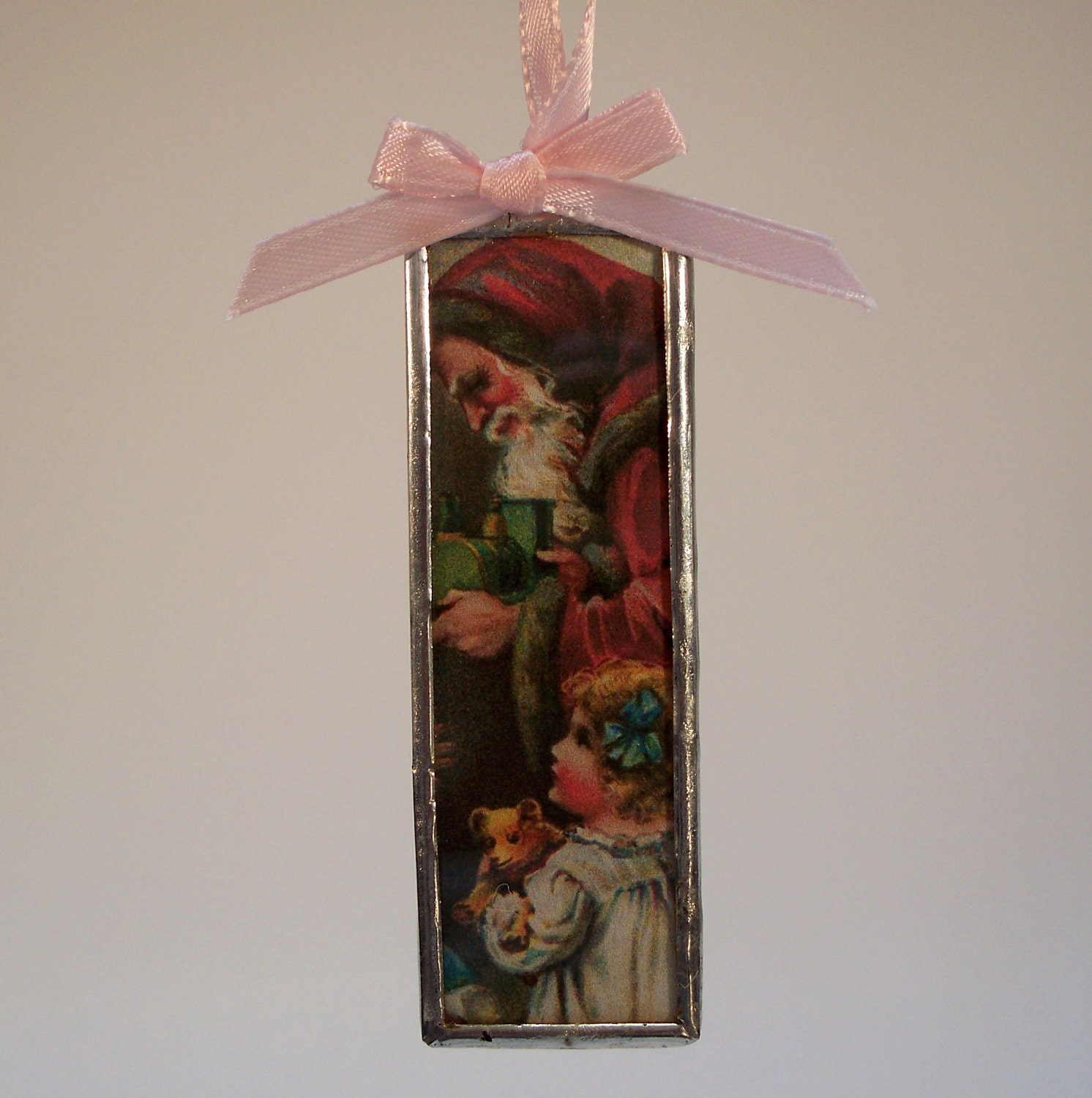 Soldered Victorian Santa Ornament