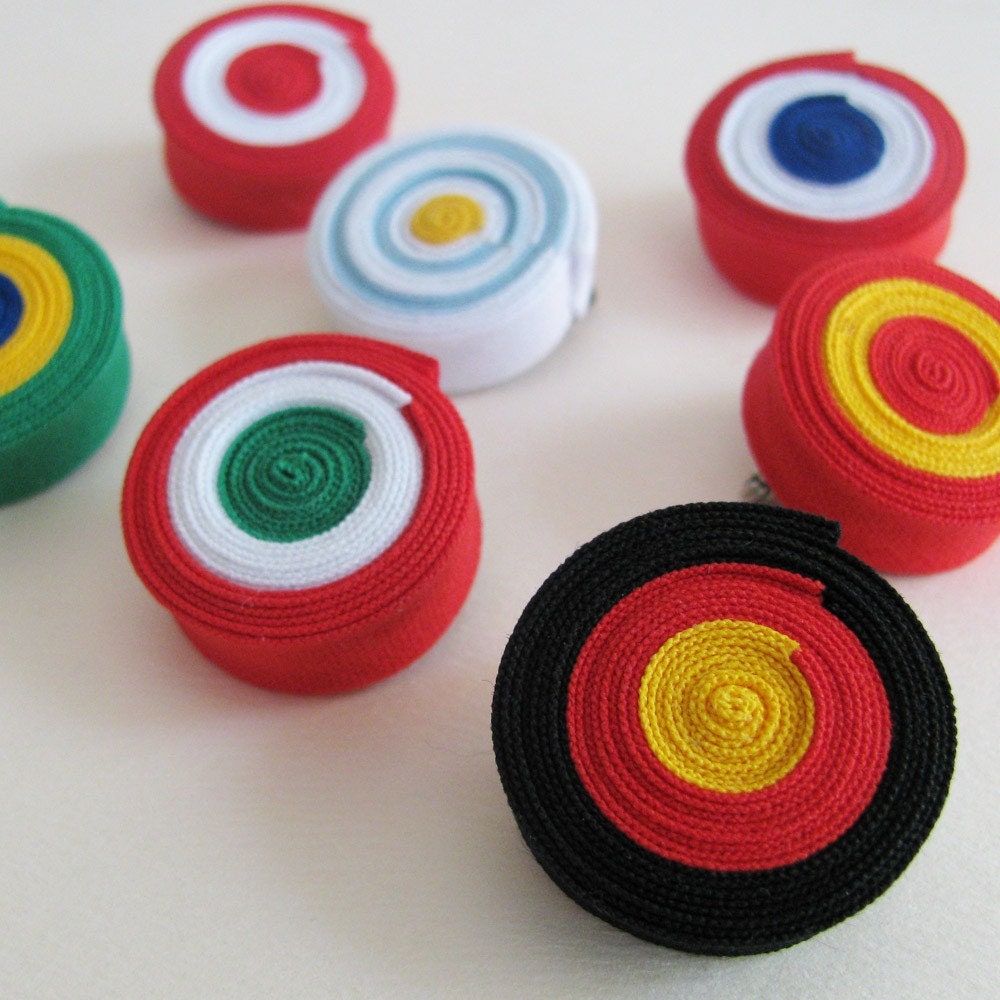 Custom Patriotic Rolled Ribbon Rosette
