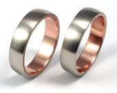 Wedding Rings - White & Rose