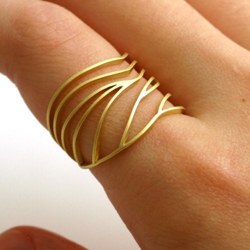 Gold Dragonfly Wing