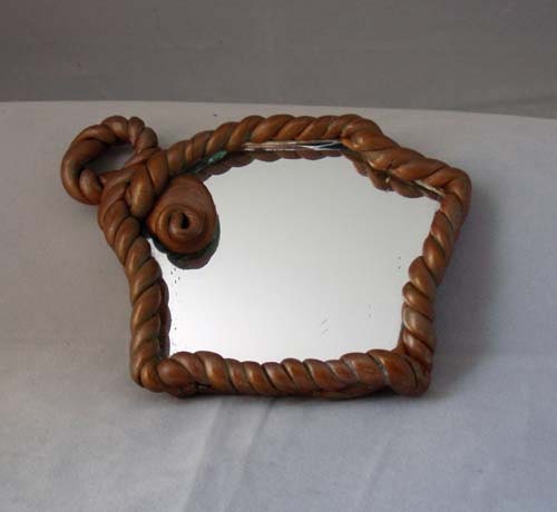 PCAGOE Monlhly Challenge for July 2011, Mirror, Polymer Clay for a Cause, Romantic, Gold