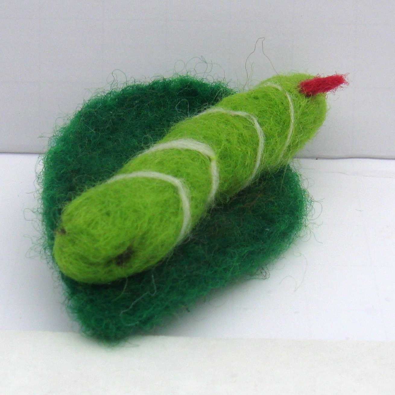 Needle Felt Tomato Worm