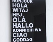 HELLO Languages Typography (DIGITAL Print)