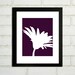 Mothers Day Gift for Hippie Mom - Gardner Mom - Trendy Mom - Artsy Mom- Cool Mom -Custom Color: Silhouette - Wild Flower 2- 8x10