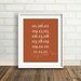 Mothers Day - Use Kids Birthdays - Anniversary Present : Wedding Gift - Custom Special Dates  Print - Choose your color - Gift for Her
