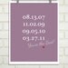 Gift for Dad - Special Dates : Custom Family or Children Birth Dates - commemorate special events - 8x10 / Choose your color